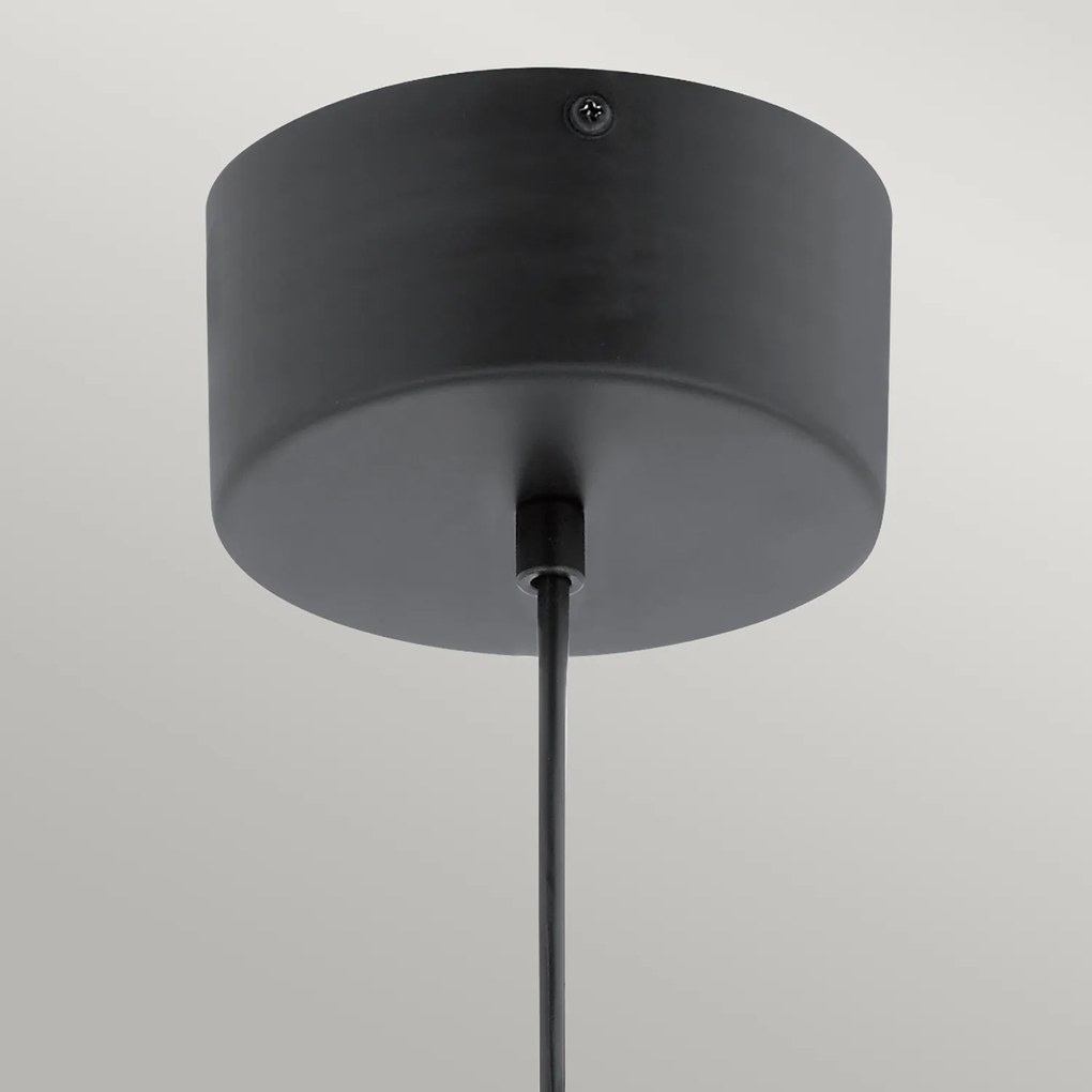 Lampadario Contemporaneo Moonlit Alluminio Nero Opaco Led 20.9W