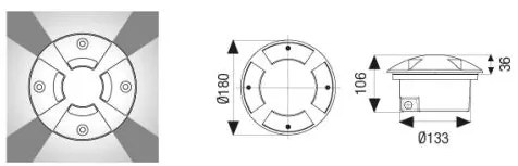 Trek Bigled  4 Aperture 60 Led 4,5W 470 Lm Gx53 4000°K