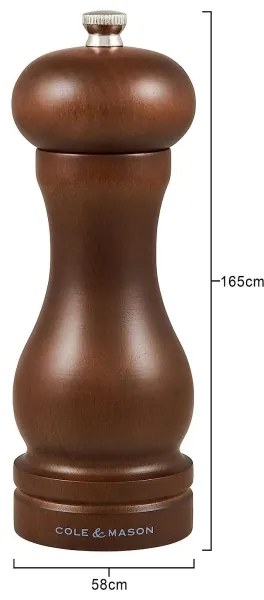 Cole&Mason - Macinapepe CAPSTAN FOREST in faggio 16,5 cm