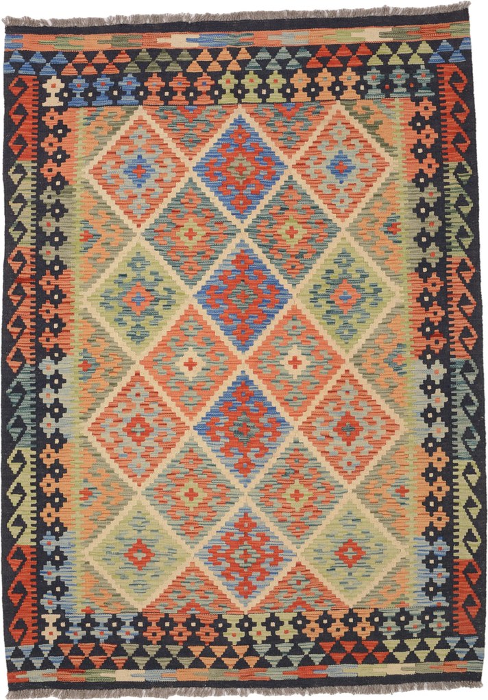 Kilim Tappeto 180 x 130 (Afghanistan) Tessuto A Mano
