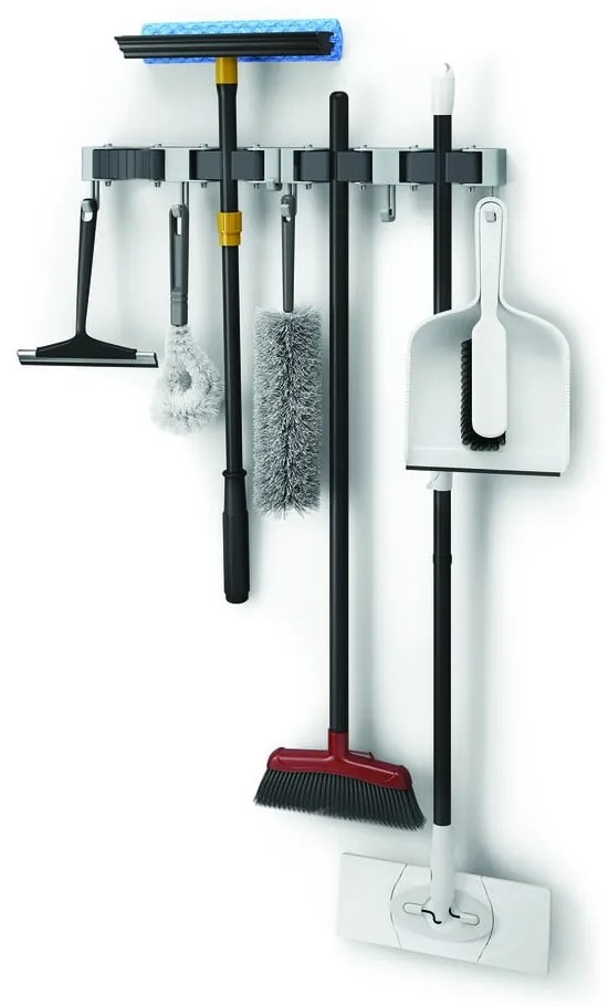 Supporto a parete per scopa e mocio in set di 2 pezzi - Metaltex