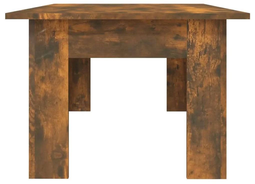 Tavolino da Salotto Rovere Fumo 100x60x42 cm Legno Multistrato