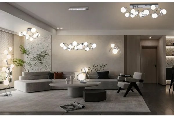 Wofi 8014-207 - Lampada da tavolo LED NANCY 2xG9/3,5W/230V cromo lucido