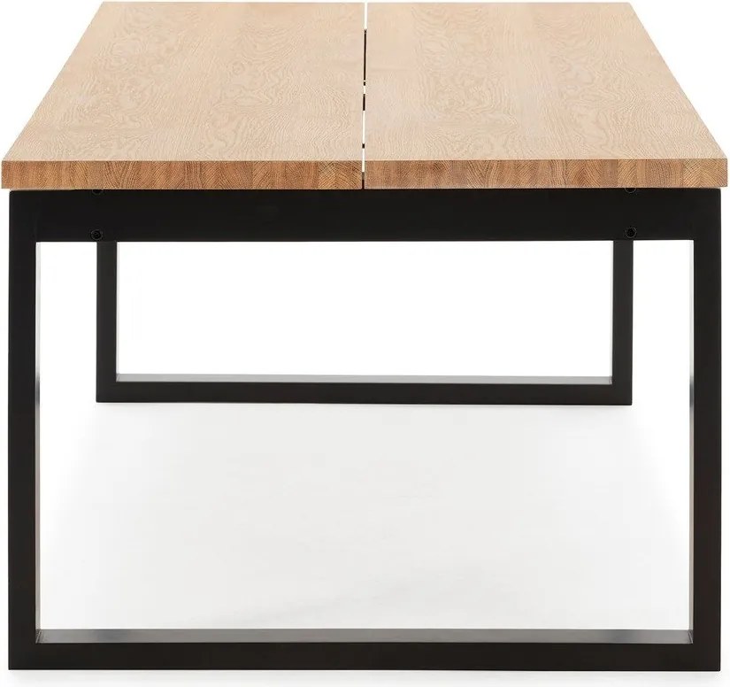 Tavolo da pranzo con piano effetto rovere 100x220 cm Rina – Marckeric