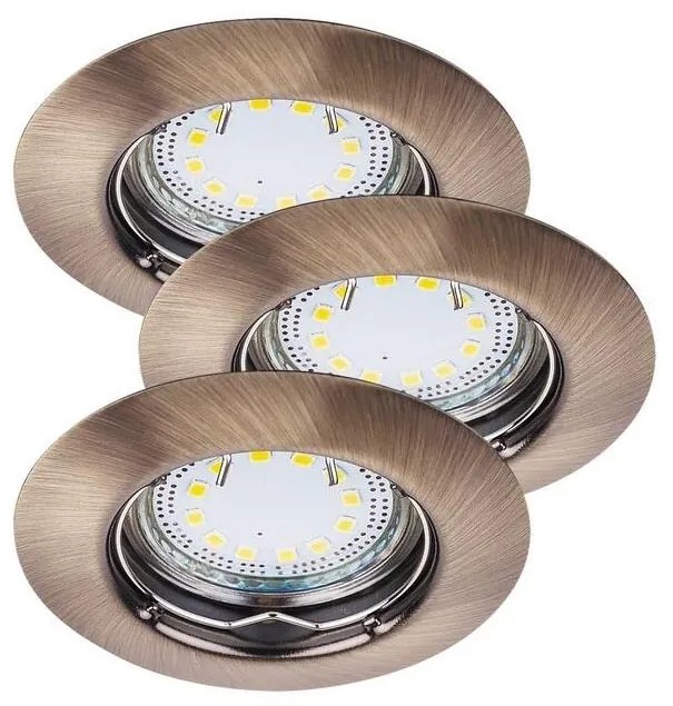 Rabalux 1048 - SET 3xLED Lampada da incasso LITE 3xGU10-LED/3W/230V