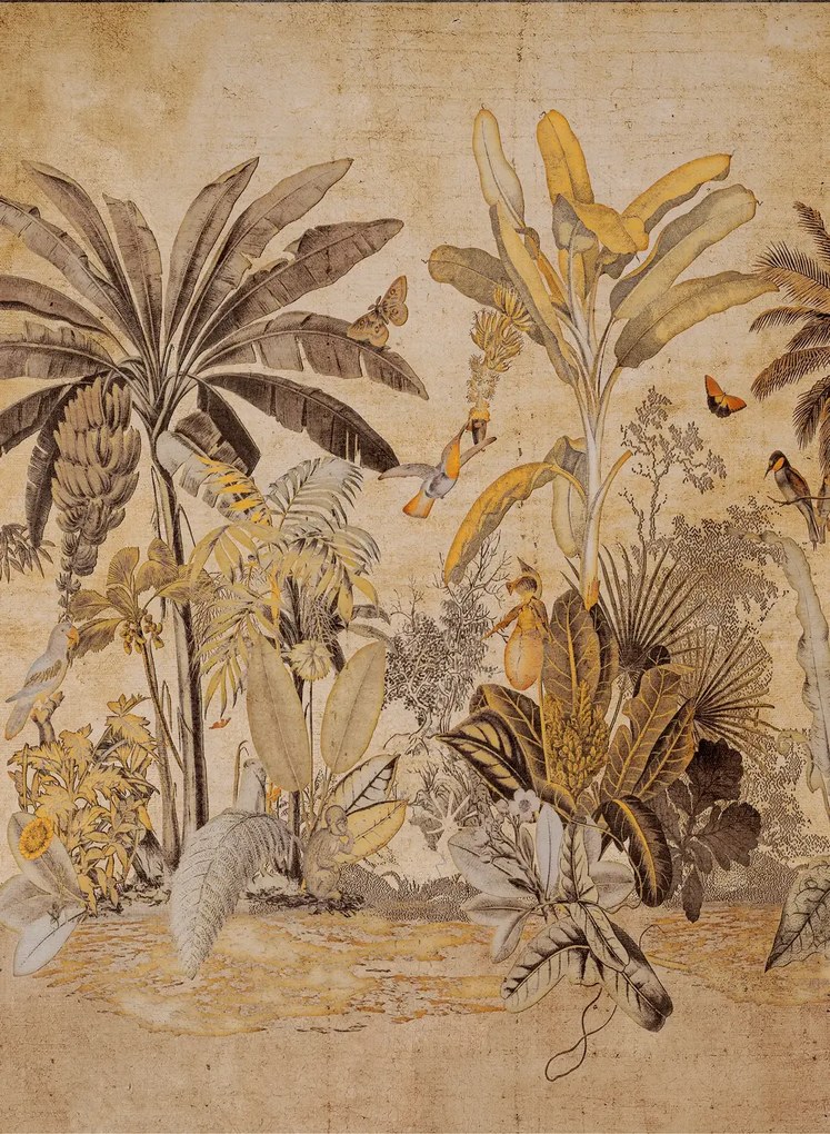 Arte International Carta da parati panoramica Milk and Honey - Gold Storm