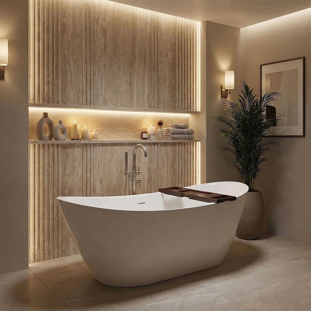 Vasca bagno da terra Rea Ferrano Slim 180
