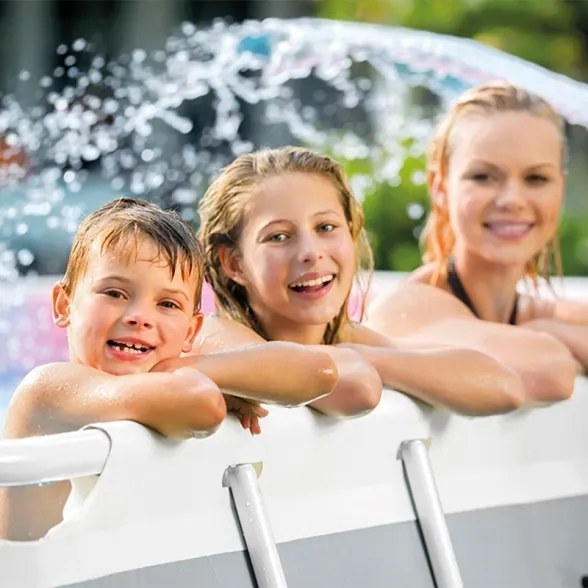 Intex Prisma Frame Piscina Rettangolare 400x200x122 Con Pompa Filtro - 26790NP