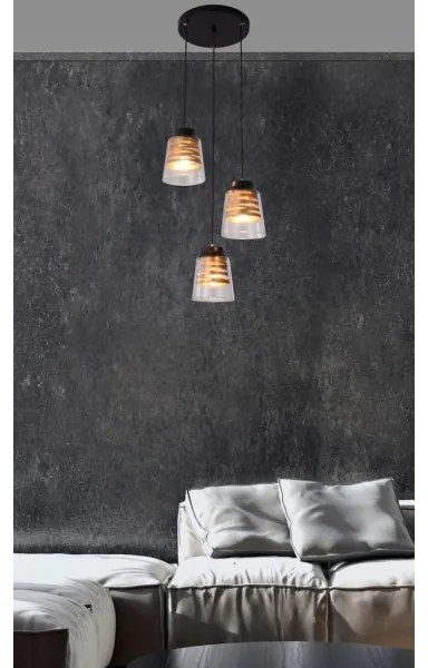 Lampadario su filo FRESNO 3xE27/60W/230V