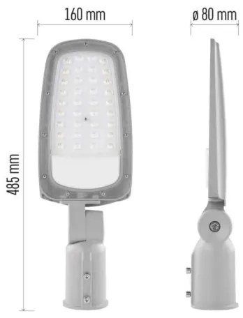 Lampada stradale LED SOLIS LED/30W/230V 4000K IP65