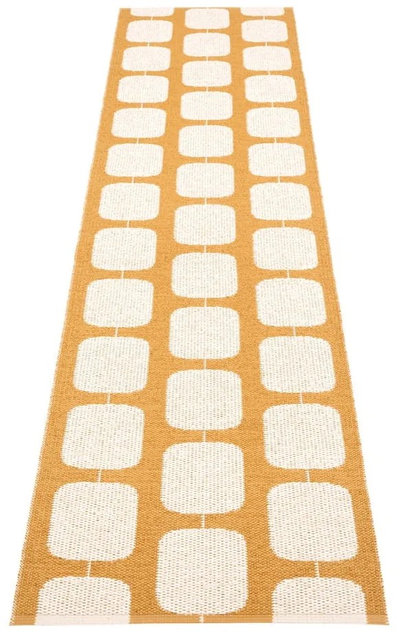 Passatoia da interno/esterno giallo ocra/color crema 70x300 cm Sten Ochre – Pappelina