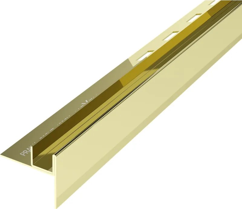 Mexen Line-B profilo inclinato per vetro 120 cm destro, oro - 185004120R