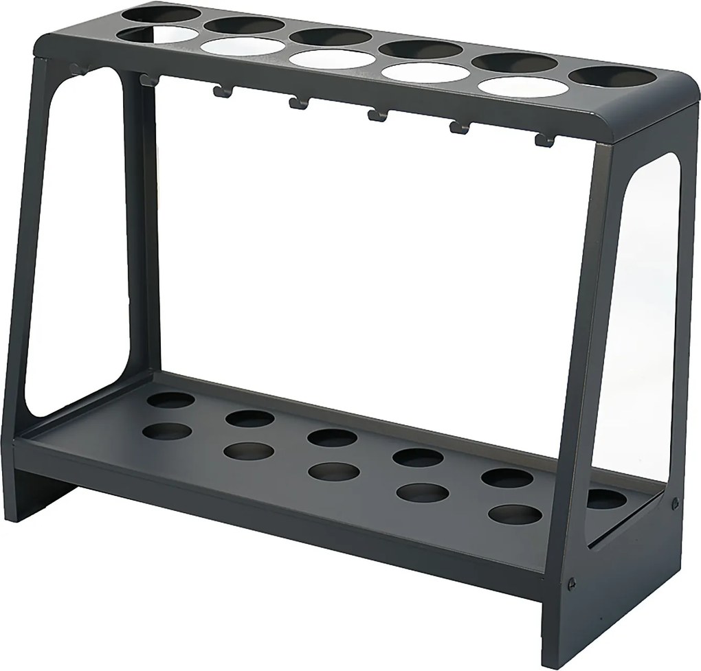 Portaombrelli Design Moderno Rettangolare Capienza 17 Ombrelli in Acciaio Antracite...