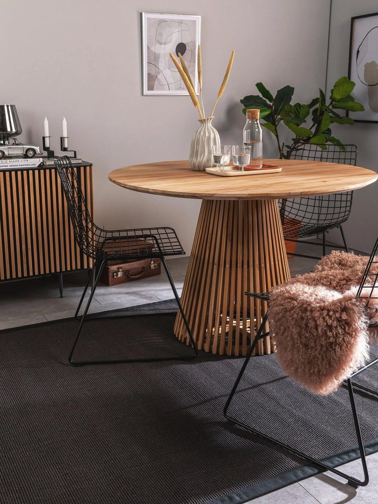 benuta Nest Tappeto sisal Sana Nero 80x150 cm - Tappeto design moderno soggiorno