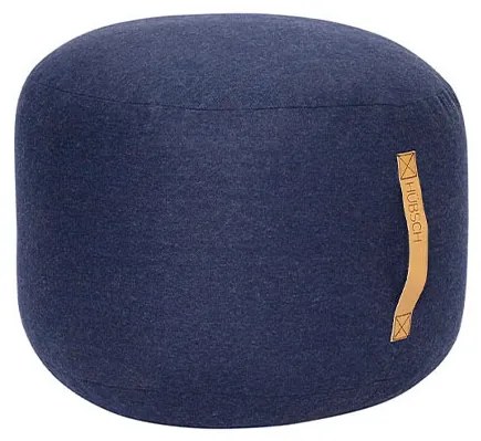 Hübsch - Mochi Pouf Ø50 Dark Blue Hübsch