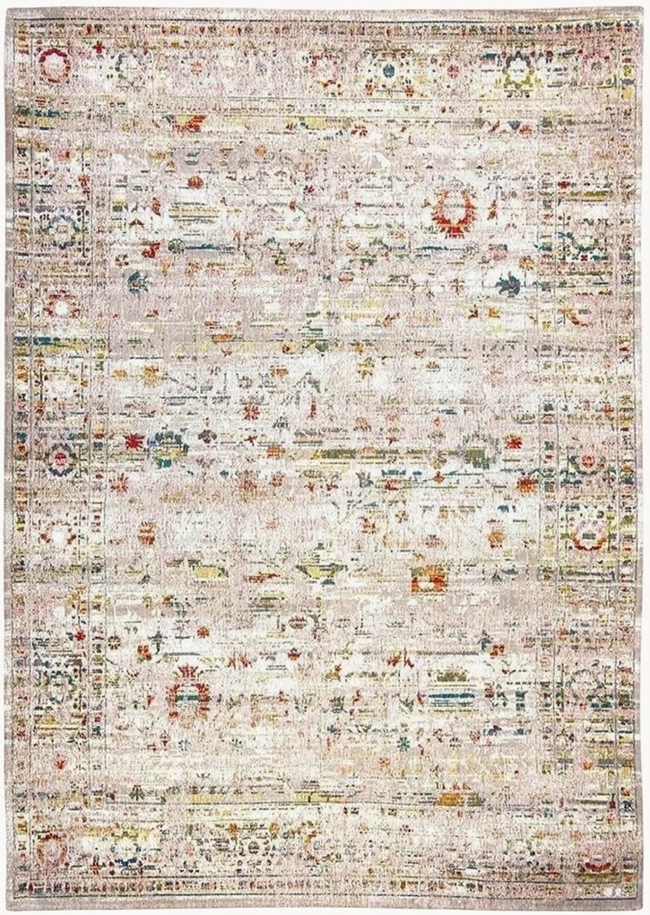 Tappeto jacquard lavabile da interno-esterno Ushak