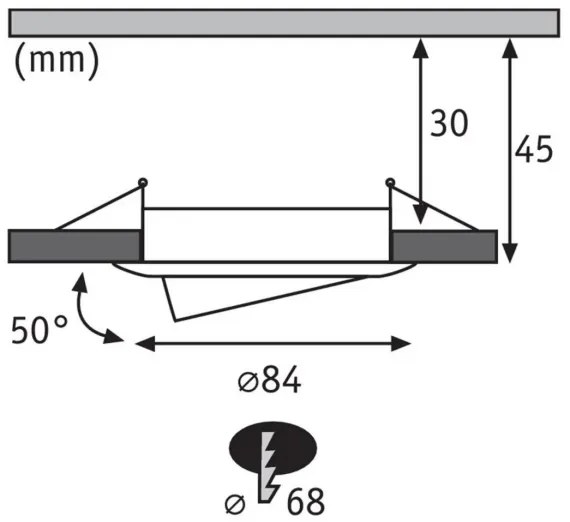 Paulmann 93940 -SET 3x LED RGBW/2W IP23 Dimmerabile Lampada da incasso per bagno 230V
