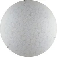 Plafoniera ESAGRAM in vetro bianco 50 cm.