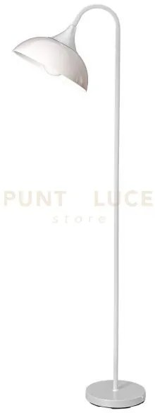 Piantana in metallo e gomma colore bianco swan interruttore a pedal...