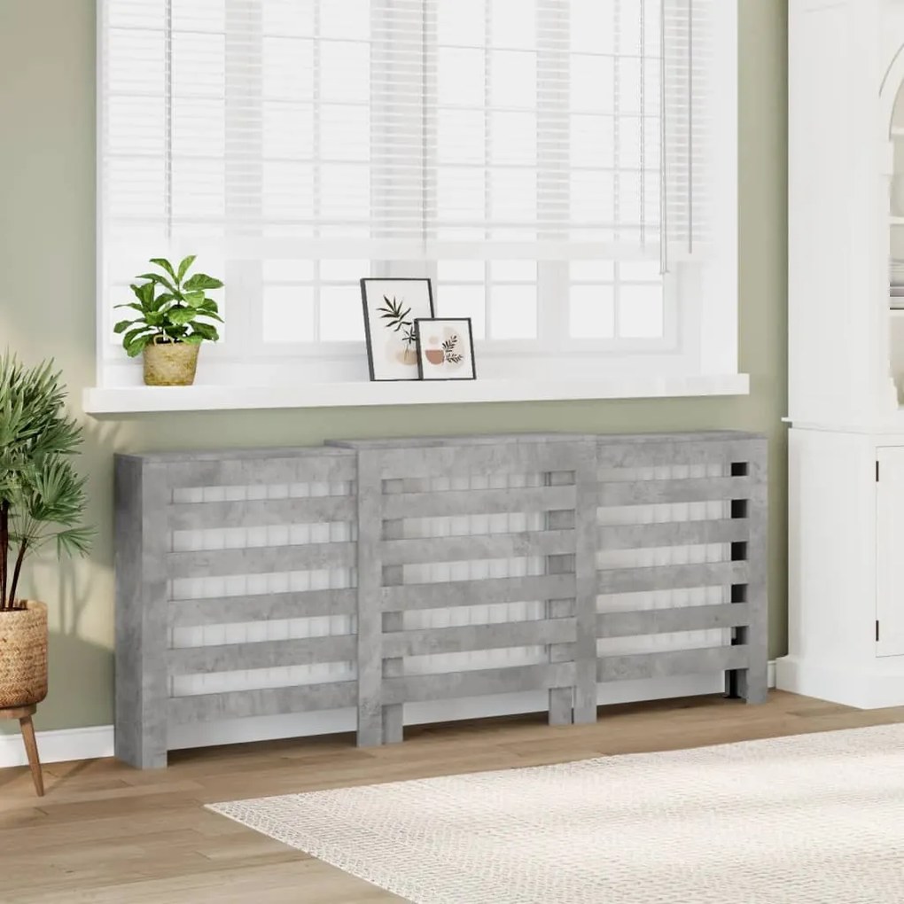 Copertura Termosifone Grigio Cemento 205x21,5x83,5 Multistrato /