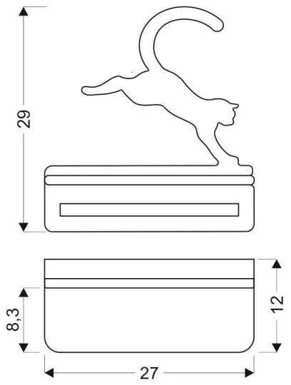 Applique LED per bambini con mensola JUMPING CAT LED/5W/230V