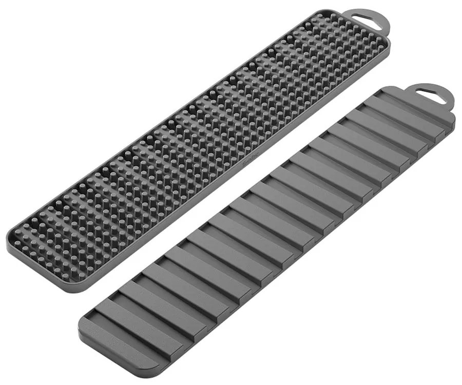 Tappetino scolapiatti grigio in plastica 42x8 cm Gravity – Metaltex