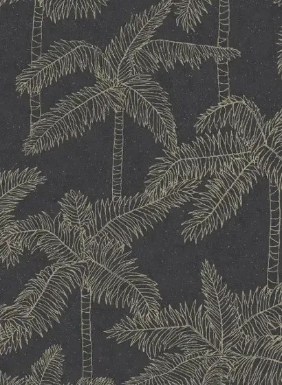 Eijffinger Carta da parati Vivid 2 - Schwarz/ Gold