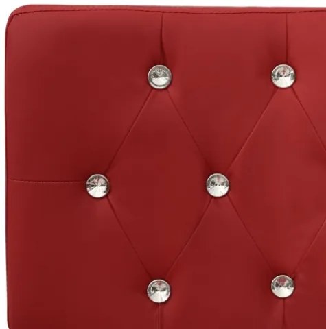 Panca 110 cm Rosso Vino in Similpelle