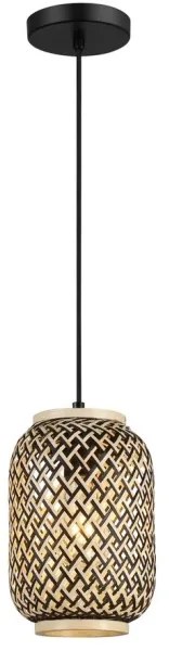 Rabalux 72091 - Lampadario ADALLA 1xE27/40W/230V in rattan su cavo