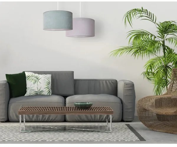 Duolla - Lampadario a sospensione con filo BRISTOL 1xE27/15W/230V diametro 45 cm verde/bianco