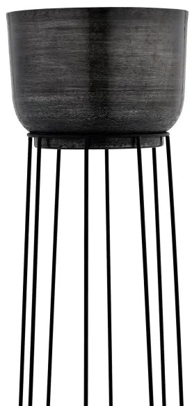 Eglo 428096 - SET 3x Vaso da fiori in metallo OKAYAMA nero