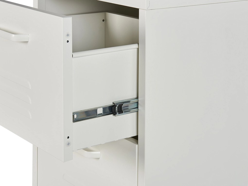 Armadio da ufficio metallo bianco 43 x 40 cm WOSTOK Beliani
