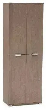 Armadio 4 Ante Rovere Grigio, cm 60x38x174