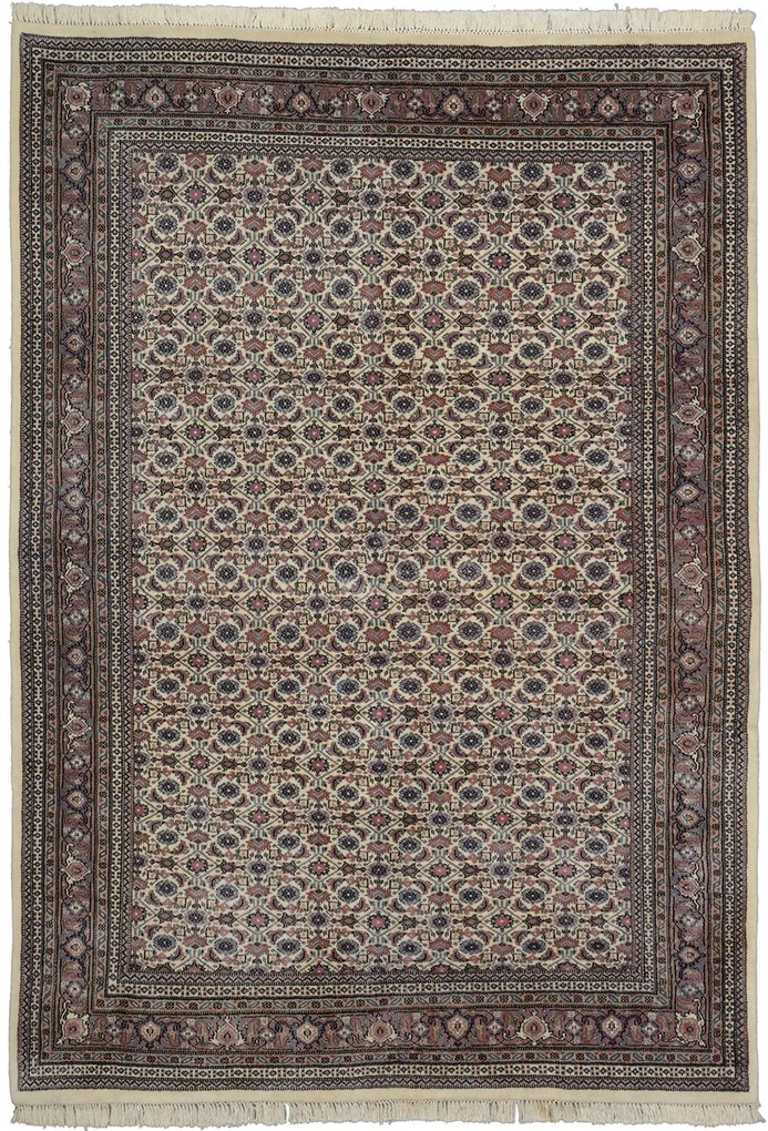 Bidjar Tappeto 240 x 170 Beige (Indian) Annodato A Mano