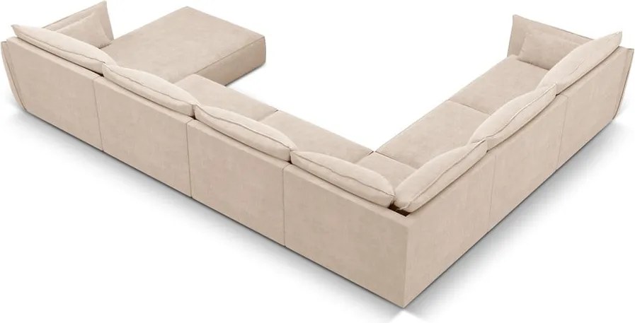 Divano angolare beige (angolo sinistro) Vanda - Mazzini Sofas