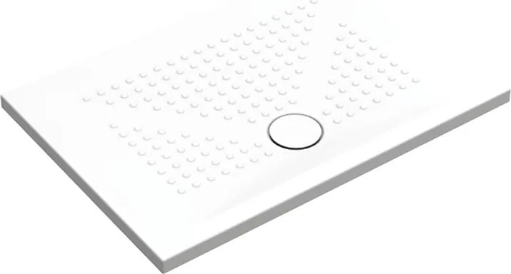 Piatto doccia in ceramica PUNTO bianco L 100 x L 70 x H 3.5 cm opaco