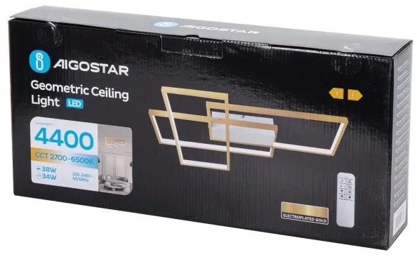 Aigostar - Plafoniera LED dimmerabile LED/38W/230V 2700-6500K + +TC