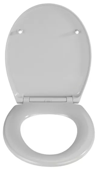 WENKO 22402100-WC sedile WC SAMOS 44,5x37,5 cm grigio/argento