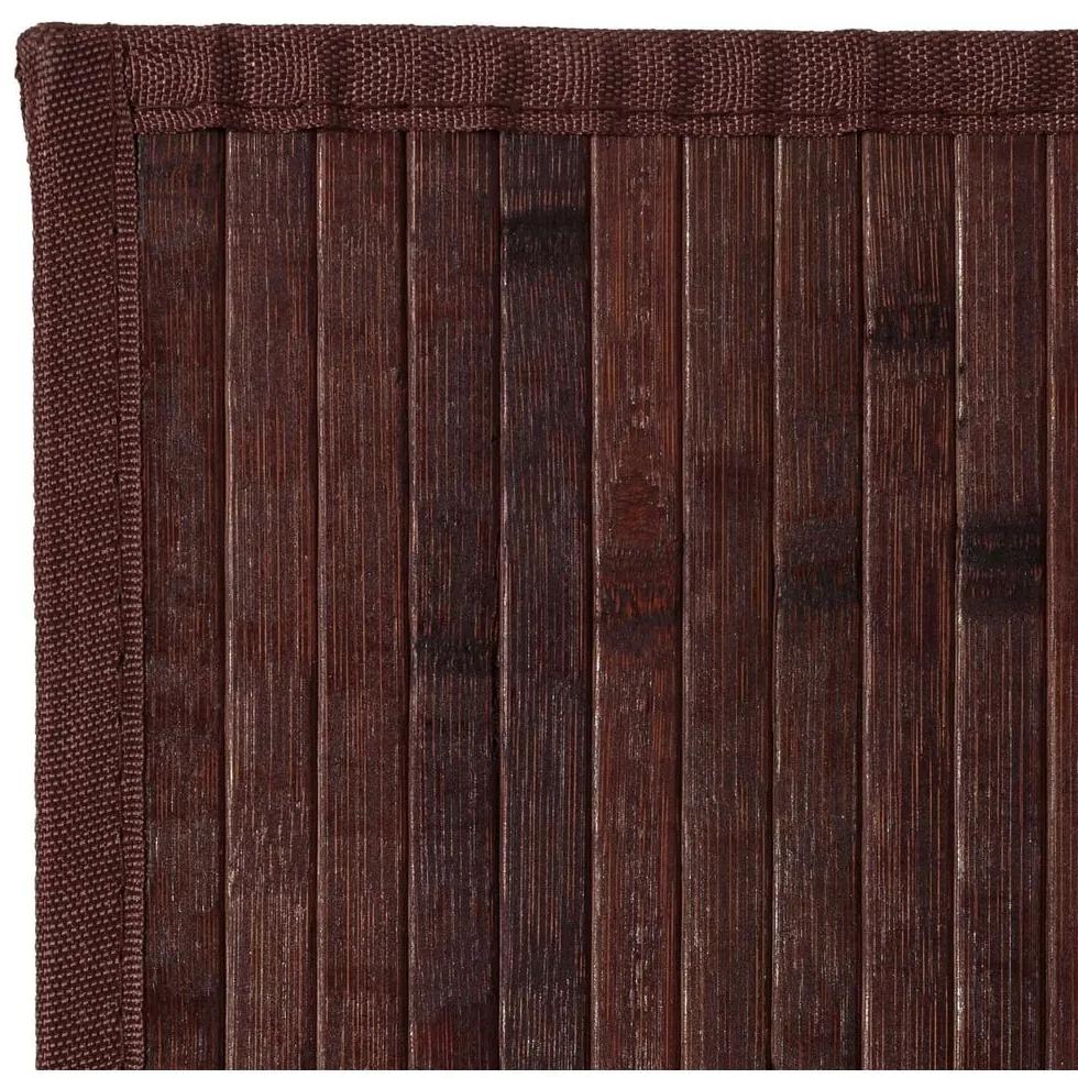 Tappeto in bambù marrone scuro 60x90 cm - Casa Selección