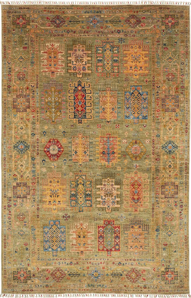 Samarkand Tappeto 310 x 200 Beige (Pakistan) Annodato A Mano