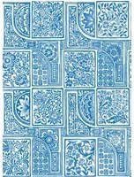 Cole & Son Carta da parati Bellini - China Blue/ White