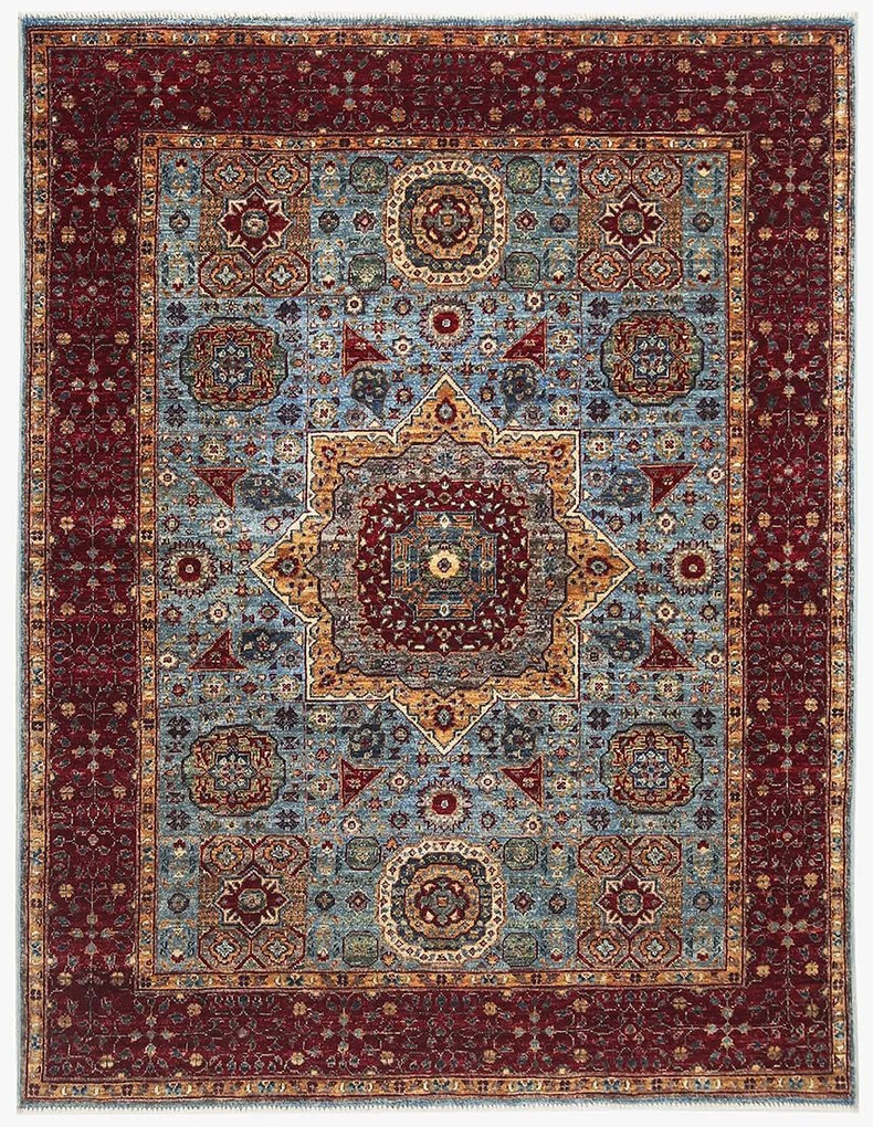 Mamluk Tappeto 200x150 (Pakistan) Annodato A Mano
