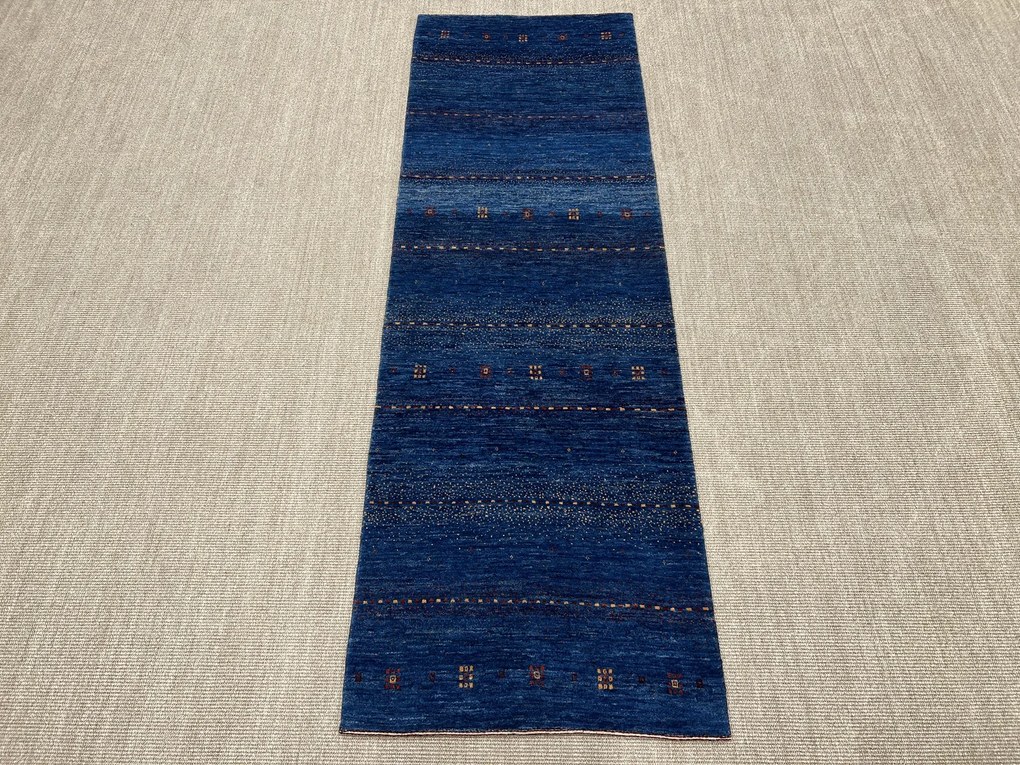 Loribaft Tappeto persiano 80x260 Blu (Iran) Annodato A Mano