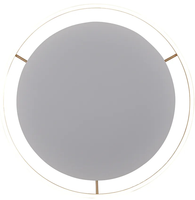 Plafoniera ottone 60 cm incl. LED dimmerabile a 3 livelli - Zlatan
