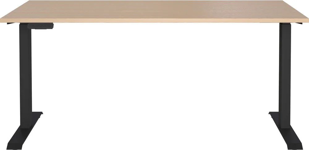 Scrivania con effetto rovere con altezza regolabile elettricamente 80x160 cm – Germania