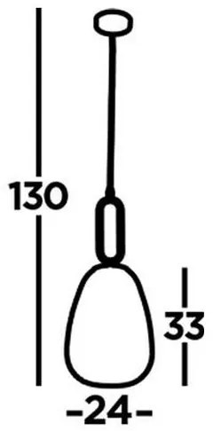 Searchlight 43581-1SN- Lampadario a sospensione con filo ELIXIR 1xE27/60W/230V limpido