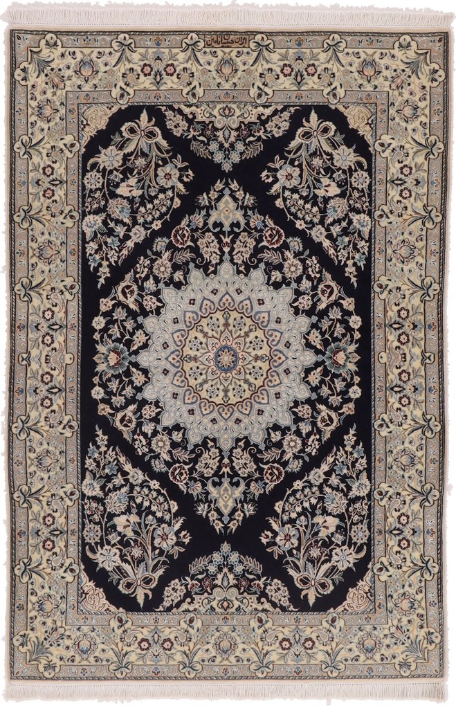 Nain Tappeto persiano 100 x 150 (Iran) Annodato A Mano