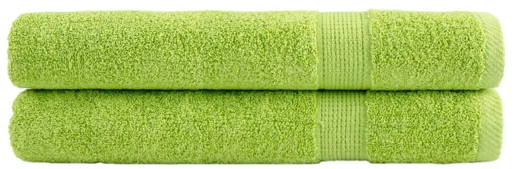 Asciugamani Per Sauna Solund 2 Pz Verdi 80x200 Cm 600 G/m² /