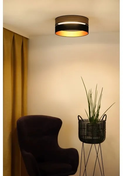 Brilagi - Plafoniera LED ROYAL LED/24W/230V diametro 45 cm nero/oro