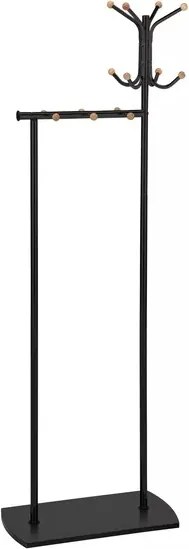 Appendiabiti Simon in metallo e legno – 60x30x177 cm